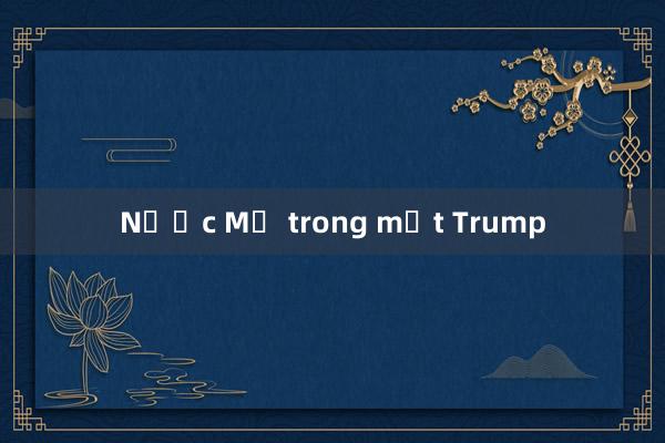 Nước Mỹ trong mắt Trump