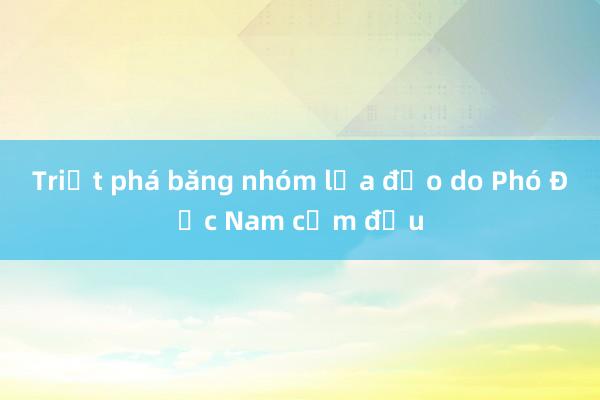 Triệt phá băng nhóm lừa đảo do Phó Đức Nam cầm đầu